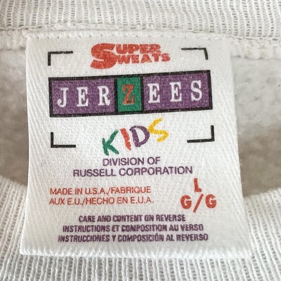 Vintage Kids Disney‎ Jerzees Sweatshirt Mickey Sz L - Picture 2 of 7